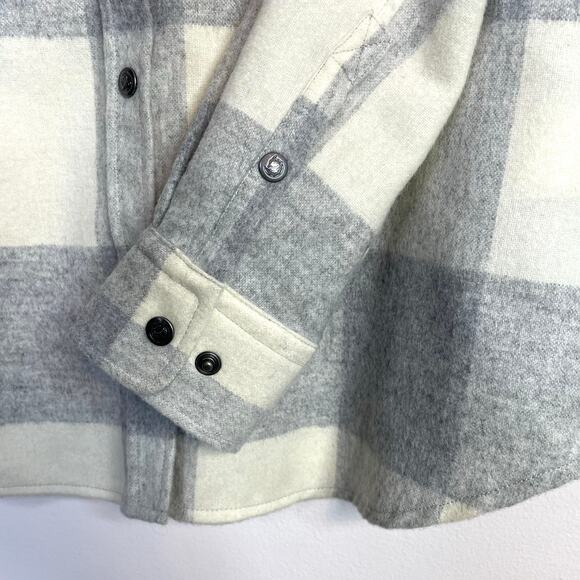 Fjallraven Canada Shirt Comfort Fit Gray Wool Blend Flannel Button Up womens XXS - Picture 11 of 17